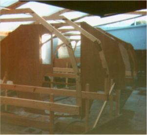 CW 975 multi-chine plywood sailboat